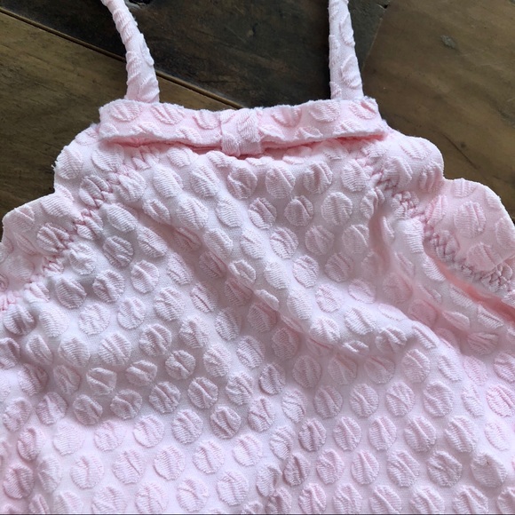 Kate space marina dot jacquard pink swim one piece - Picture 2 of 7